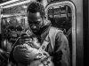 "Subway Father," Digital Photography by Claude Beller