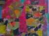"Juggle," Mixed Media on Panel Pat Kelly