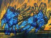 "Nitrile Gloves," Linoleum, by Brian Kreydatus