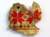 "Fragments, Vyshyvanka 1," Ceramic, Embroidery, by Deborah Morris