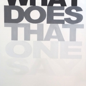 "What Does That One Say?," Gouache, by Jeffrey Hartman