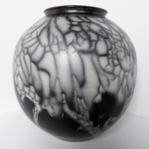 "Naked Raku Vase," Raku, by Sandra Kosinski