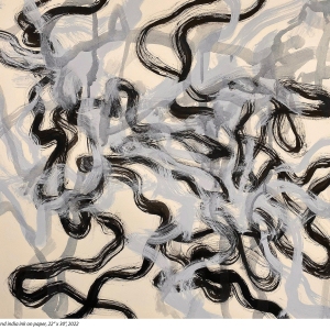 "Syncopation," Casein and India Ink on Paper, by Robert Sumner