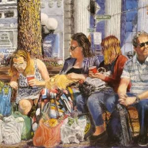 "Farm Fresh Finds," Pastel, by Bonnie Wilkenfeld