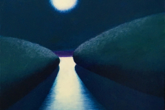 William Beam, "Moon River," Acrylic on Canvas, 24"x24", $550