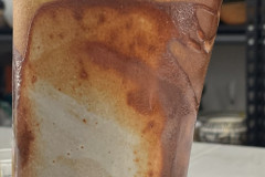 Eva Deffenbaugh, "Vase," Ceramic, Kintsugi Urushi, 10"X4", NFS