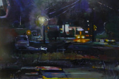 Steven Epstein, "The Back Way," Acrylics on Hardboard, 24"x30", $375 