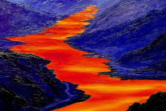 Rosemary O'Rourke, "Glowtime," Oil, 18”x24”, $495 