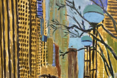 William Watson, "Bryant Park," Acrylic on Canvas, 22"x27.75", $500 
