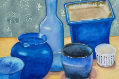Linda Laustsen, "The Blue Hour," Watercolor, 22"x18", NFS