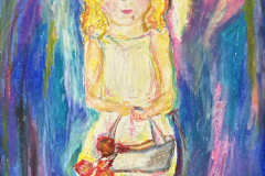 Alice McAteer, "Innocence," Oil Pastel, 15"x21", NFS