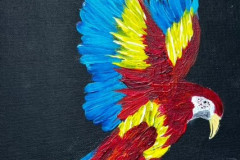 Misha Mondal, "Soaring High," Acrylic, 12"x9", NFS