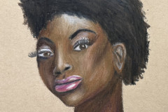 Sahana Rajiv, "Woman," Color Pencil, 10"x12", $149