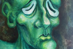 Rebekah Redlich, "A Beautiful Face," Acrylic, 18"x24", NFS