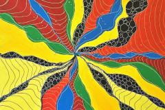 Adit Sinha, "Chaos of the Mind," Acrylic Paint & Acrylic Markers, 20"x20", $500