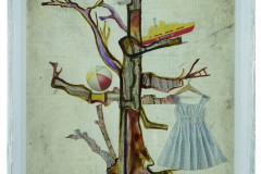 Wish Tree, Glass Collage Composite, by Oxana Kovalchuk