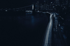 1 a.m., Manhattan Bridge, Photography, by Josh Levine