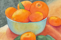 Orange You Lovely, Watercolor, by Linda Laustsen