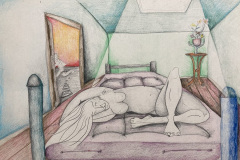Intimacy Issues, Colored Pencil, by John Piccoli