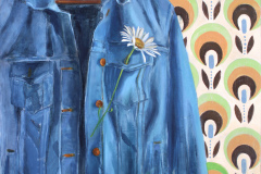 A Stitch of Spring, Oil on Board, by Susan Smerker