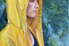 Slicker, Oil on Canvas, by Susan Smerker
