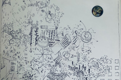 Peter Arakawa, History of the World, Ink on Paper