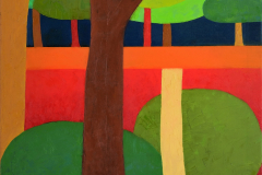 Jagdish Bhavsar, Amberwood Melody, Oil on Canvas