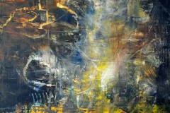 Kenneth Blahut, Summons, Oil/Cold Wax on Cradled Panel