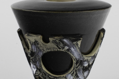 Jasper Eyrich-Bingham, Stone Dissolving in Charcoal, Stoneware, Charcoal, Gesso