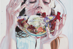 Jee Hwang, Flower Portrait - Erica, Oil on Canvas