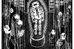 Adam Pitt, Our New Boss, Woodcut