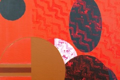 "Untitled," Acrylic on Canvas Board, by Karen Frascella
