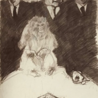 "Businessmen & Monkey I" by Dan Bischoff