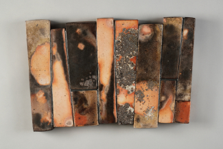 "Stripes," Wood Fired Porcelain, by Eric Knoche