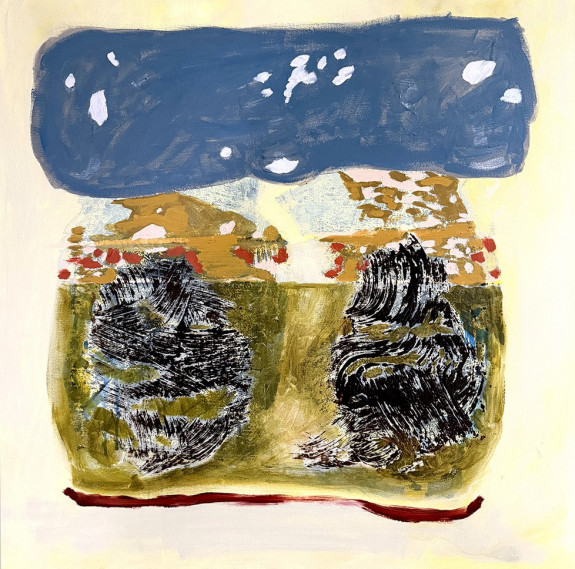 Two Fields, Acrylic on Canvas, by Gabriella D’Italia