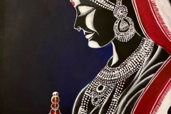 "The Bride's Story," Acrylic on Canvas, by Ranjita Bhowal
