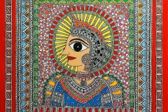 "Cleopatra - The Beautiful Queen," Acrylic and Ink on Canvas, by Nupur Nishith