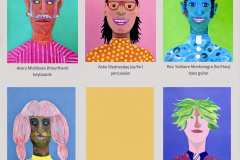 Nova Darkstar and their Invisible Band, Acrylic on Paper, by Nova Darkstar