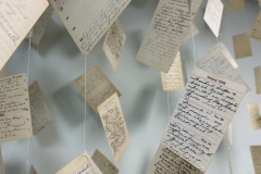 Life Cloud 1939-1974, Diary Pages, Linen Thread, by Elie Porter Trubert